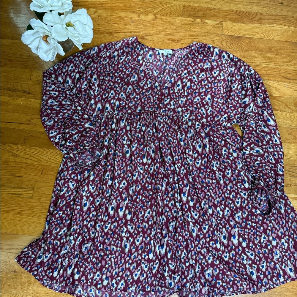 Umgee Purple Long Sleeve Dress